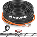 24FT Heat Tape for Water Pipes, -40°F Deicing Pipe Heat Cable,Electric Heating Cable Pipe,Frezze Protection for Heat Trace Cable for Metal, Plastic Home Pipes,Gutter,120V 5W/ft（24FT）