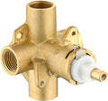 Brass 2510 Posi Temperature Pressure Balance and Shower Valve, Four-Port Recirculation Valve with Standard 1/2-Inch IPS Connection