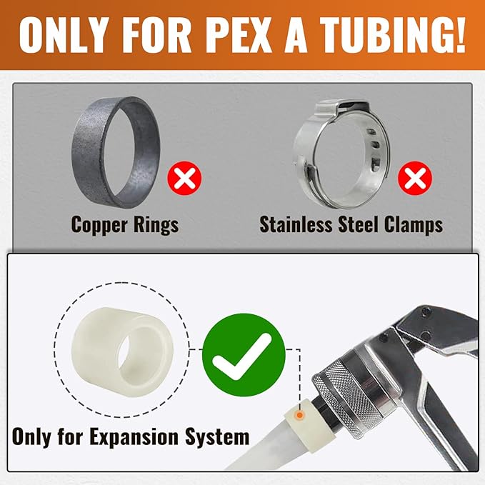 SUNGATOR 6 Pack 3/4" Pex A Expansion Female NPT Adapter Brass Fitting, No Lead Brass, ASTM F1960 ONLY For Pex-A Tubing