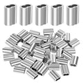 1/16"(1.5mm) Aluminum Crimping Loop Sleeve, Wire Rope Sleeve, Cable Crimps Sleeves, Cable Ferrules for Wire Rope and Cable Line End, 250 PCS