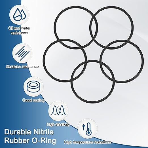 20-Pcak Nitrile Rubber O-Rings, 46mm ID, 40mm OD, 2mm Width, Metric Sealing Washer Gasket for Automotive Machine Plumbing/Faucet/Air or Gas Connections, Resists Oil and Heat
