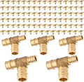 (100-Pack) Seelink 3/4" x 1/2" x 3/4" PEX-A Tee Expansion Fittings, for PEX Tubing Pipe Hose Fittings, ASTM F1960(PEX1960046-100Pack)