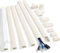 ZhiYo Cord Cover Wall Kit, 94.5in Cord Hider Wall Mounted TV, Wire Covers for Cords, Paintable Wire Hiders for TV On Wall, TV Cable Hider Wall Kit, Wall Cord Concealer, 6 x L15.7in W0.98 H0.5in, Beige