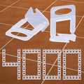 4000 PCS Tile Leveling System Clips 1/16''(1.5mm) 4000-Piece Tiles Leveler Spacers Tool for Professional Ceramic Tile and Stone Installation