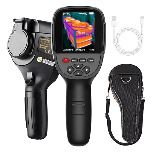 GOYOJO 256x192 Thermal Imaging Camera with Dual-Light Fusion, -4~1022°F, Handheld Infrared Thermal Imager for Home Inspection HVAC Electrical and Mechanical Maintenance