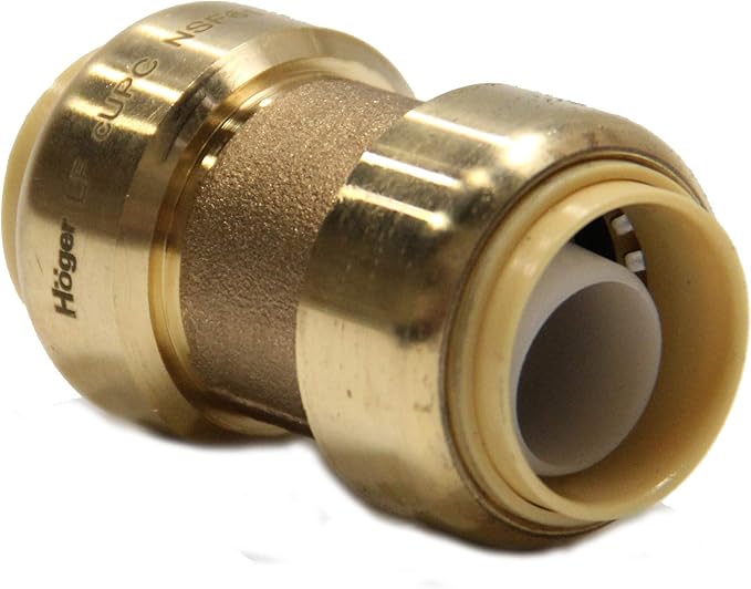 (Pack of 12) EFIELD 1/2 Inch Push Fit Fitting Bundles to Connect Pex, Copper, CPVC -Tee "T" 2 Pieces, Elbow and Coupling 5 Pieces each, with a Disconnect Clip,(PF138)