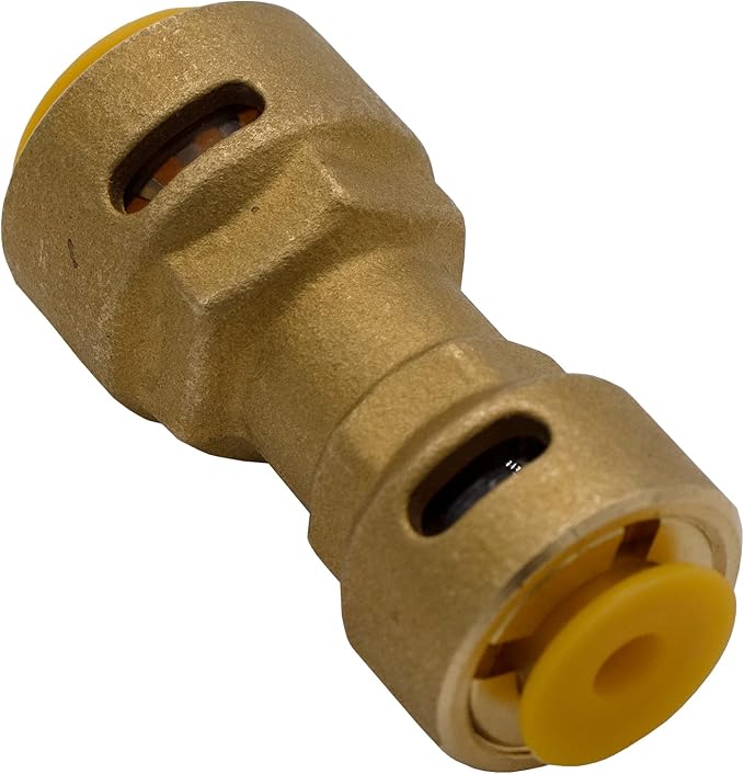 Supplying Demand SB1 5/8 x 1/2 Inch Reducer Quick Connect HVAC Brass Coupler Fitting