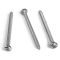 #8 x 1-1/2 Inch Pan Head Wood Screws, Phillips Drive, Stainless Steel 304 (18-8), Self Tapping for Wood, Sheet Metal Screws, 50 Pack