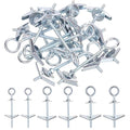 Hilitchi 15Pcs M4 O-Shaped Toggle Bolts and Wing Nut Kit Eye Bolt Toggle Anchors Set Butterfly Toggle Anchors Toggle Bolts Heavy Duty Butterfly Anchors for Hanging Lamps Heavy Items