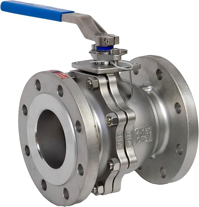 Stainless Steel Flanged Ball Valve, Stainless Steel 316 Ball and Stem, Class 150 Full Port, Firesafe Certified (1 1/2")