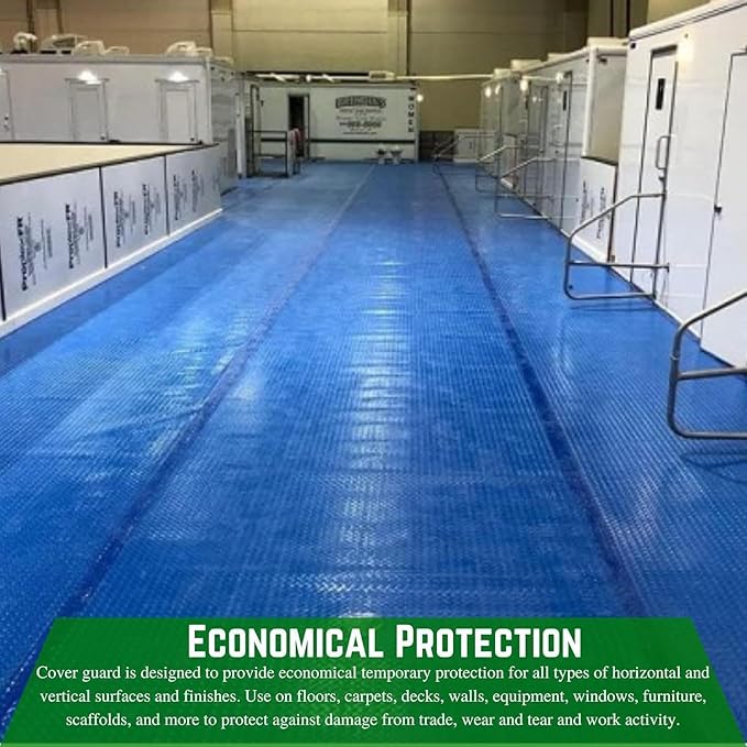 Farm Plastic Supply - Bainbridge International Flame Retardant Cover Guard 10 Mil - Temporary Floor Protection, Temporary Protection, Cover Guard, Temporary Surface Protection (36'' x 50')