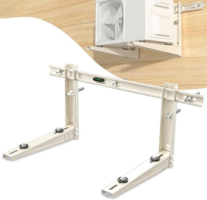 Mini Split Wall Mounting Bracket for 7000-12000 BTU Mini Split Air Conditioner with Leveler Universal Ductless AC and Heat Pump Systems Outdoor