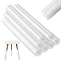 Treela 8 Pieces Clamp Foam Tube 40" Length 1" Id 1.8" OD Pre Cut Tube Cover Foam Pipe Insulation Clamp on Noodles for Padding or Bumper Corner Edge Protection(White)