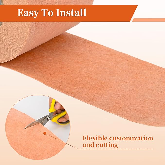 3PCS Waterproof Membrane for Shower 5 Inch X 100Ft Waterproofing and Uncoupling Membrane 19.7 Mils Thickness Waterproof Underlayment for Shower Tile Flooring