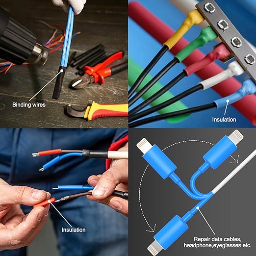 Chanzon 4:1 Ratio 1-1/2" (40mm) Heat Shrink Tubing - Marine Grade Waterproof Adhesive Lined - 4Ft Roll (1.22M Total Length) Black Polyolefin Sleeving Wrap Shrinking 4 to 1 Ratio 1pcs