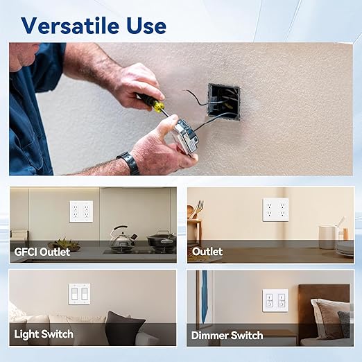 2-Gang PVC New Work Outlet Box, Electrical Outlet Box for New Construction, 32 Cubic Inch, UL Listed, 48 Pack