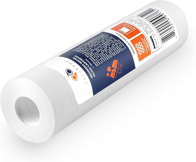 Aquaboon 10” x 2.5” Whole House and Reverse Osmosis Sediment 1 Micron Water Filter Cartridge | COMPATIBLE WITH: Culligan P1, Pentek P1, PD-1-934, P5, AP110, WFPFC5002, CFS110, RS14, WHKF-GD05 (4-PACK)