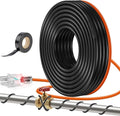 23FT（3FT-200FT） Pipe Heating Cable for Pipe Freeze Protection, Heat Cable for Water Pipes(Metal and Plastic), Pipe Heat Tape Keeps Water Flowing at -40°F 5w/ft, 120V Plumbing fixture
