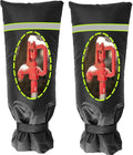 2 Pack Outdoor Faucet Covers for Winter, 8.2" W x 20" H Outside Yard Hydrant Protector Socks Winter, Insulated Hose Bib Protector Cover, Spigot Pipe Cover Freeze Protection Black