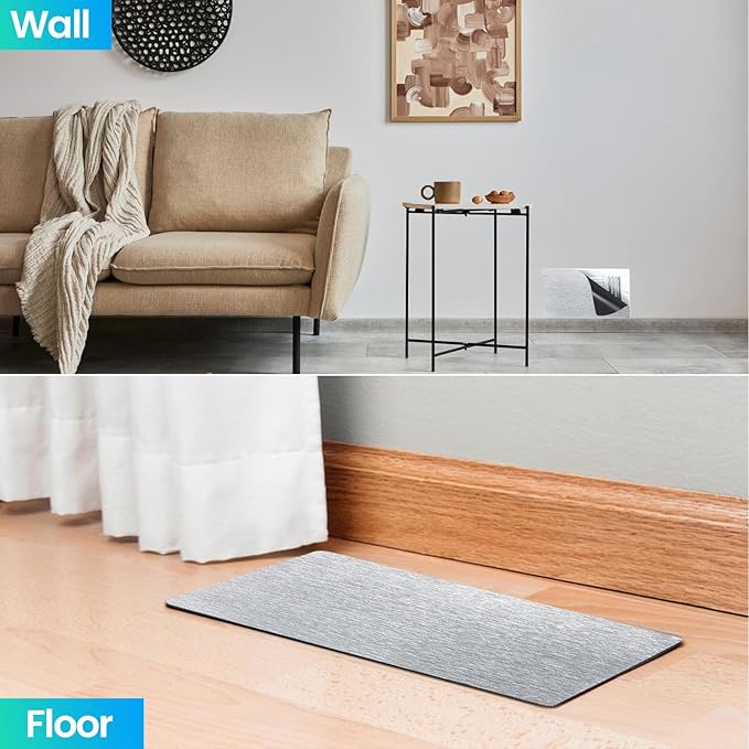 Magnetic Vent Covers, Extra Strong Magnets, Silver 5.5" x 12" (3 Pack) Ultra Thick 60mil, Complete Seal, Air Vent Covers for Home Floor, Ceiling, Wall Registers, HVAC, AC, and Heater Vents