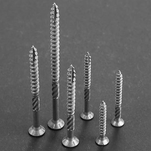 #10 * 2-1/4" 304 Stainless Steel Deck Screws, (485pcs) 5 lbs.Exterior Wood Screws, Rust Resistant Epoxy Coated, Bronze, T20 Star Bit