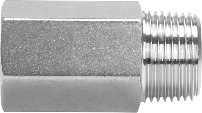 Air Check Valve - 3/4" NPT Female x Male High Temperature Stainless Steel Hex One Way Valve For Air