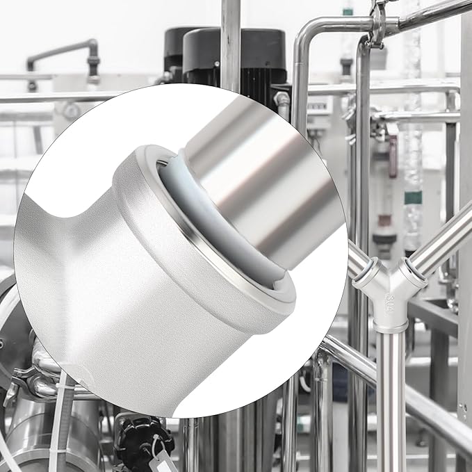 TAISHER 2PCS 304 Stainless Steel Y Shape 3 way Pipe Fittings, 3/8" x 3/8" x 3/8" NPT Female Pipe Fittings