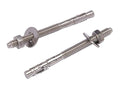 Bolt Dropper 1/4" X 2-1/4" Wedge Anchor (10pc), 18-8 Stainless Steel Corrosion Resistant Commercial Grade Washers and Nuts Included Choose Size