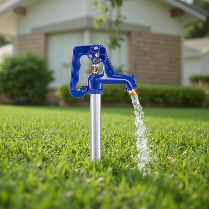 VEVOR Frost Proof Yard Hydrant, 5.24FT Freeze-Proof Outdoor Faucet with 36" Bury Depth, 3/4" NPT Pipe Connection, Lever Handle + Handwheel, No Lead Freezeless Hydrant for Yard Garden Farm Irrigation
