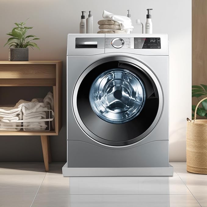Washer Machine Pan, Heavy Duty 304 Stainless Steel Washing Machine Pan with Drain Hole, Leak Proof Appliance Drip Pan for Washer Dryer, Under Refrigerator Dishwasher Water Heater, 28 x 30 x 2.5 Inch