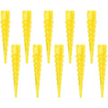 10 Pcs Wood Anchor, Stripped Screw Hole Repair Kit for Wood, Door, Fixing Stripped Screw Holes, Fits Wood Screws Sizes #2 to #16(Yellow)