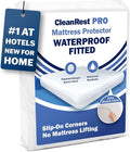 CleanRest Waterproof Mattress Fitted Sheet Protector, Ultimate Defense Against Spills and Wear, MicronOne Allergen Barrier, Breathable, Chemical-Free, Fits Mattress Depths 12" to 21" (King)