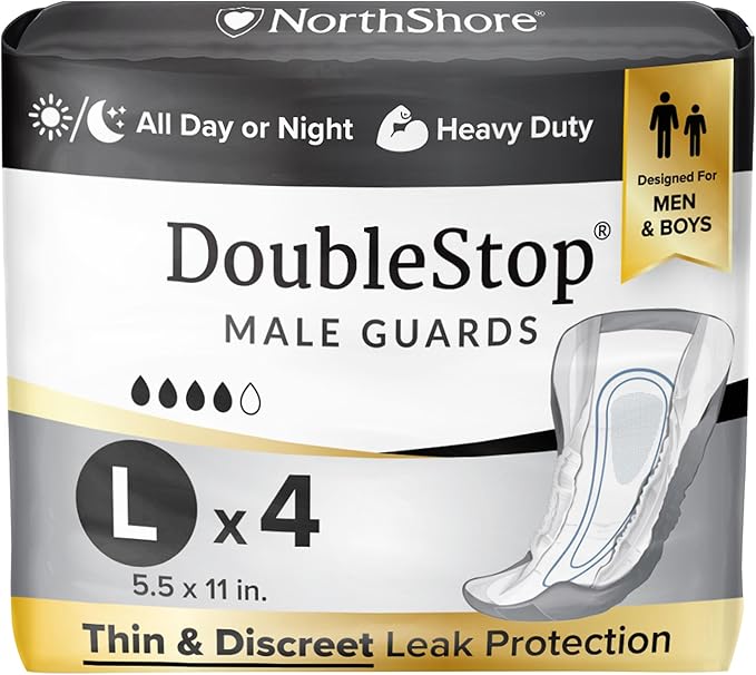 NorthShore DoubleStop Male Guards, Large, Starter Pack/4