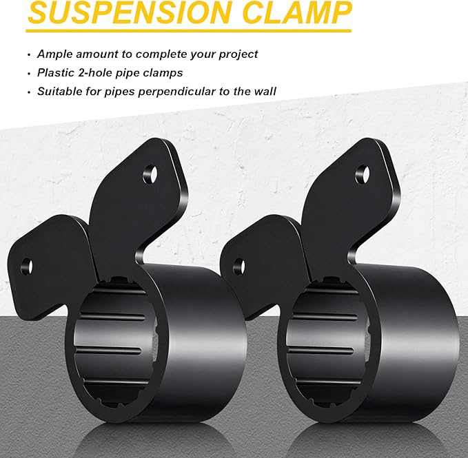 100 Pack 3/4 Inch Suspension Pipe Clamp Pex Clamps Conduit Clamp with Screws for Pex Copper CPVC Tubing Supports Butterfly Style
