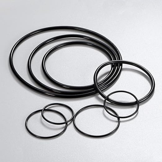 10-Pcak Nitrile Rubber O-Rings, 117mm ID, 125mm OD, 4mm Width, Metric Sealing Washer Gasket for Automotive Machine Plumbing/Faucet/Air or Gas Connections, Resists Oil and Heat