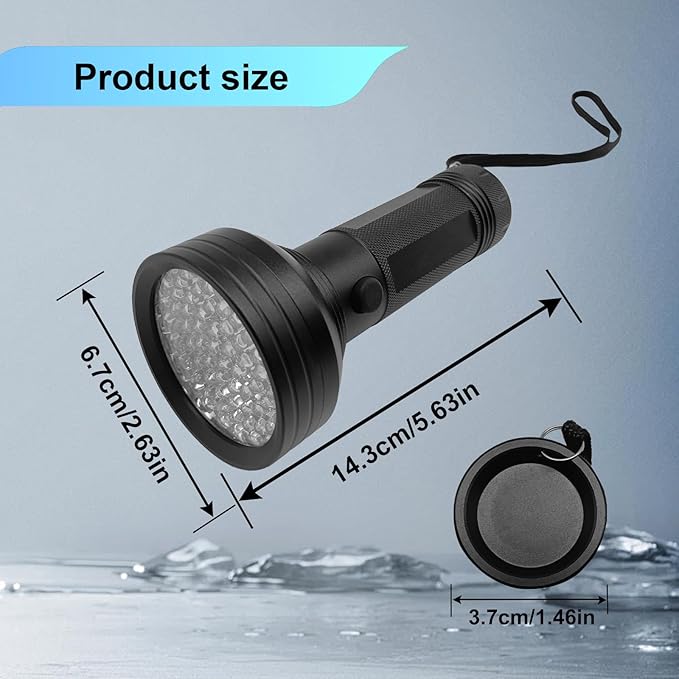 Car Oil AC Dye Detection Kit, Leak Test Tool Kit, Auto Air Conditioner Leak Test Tool, Professional Car Tool, Leak Test Kit Includes LED Flashlight and Glasses
