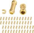 50-Pack Niikappu Pushfit Check Valve, 3/4-Inch Brass Plumbing Fittings Connect for PEX, Copper, CPVC, PE-RT Pipes, with Disconnect Clip(PF-VALVE063-50)