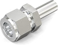 TAISHER 1PCS 316 Stainless Steel Weld Compression Tube Pipe Fitting Connector, 1/8" Tube OD Straight Adapter