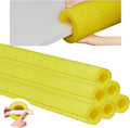 Hanaive 4 Pcs 40 Inch x 4. 1 Inch Jumbo Pool Noodles Bulk Large Swimming Swim Noodles for Floating Craft Projects Pre Slit Clamp Foam Protection Foam Tube Padding Bumper(Yellow)