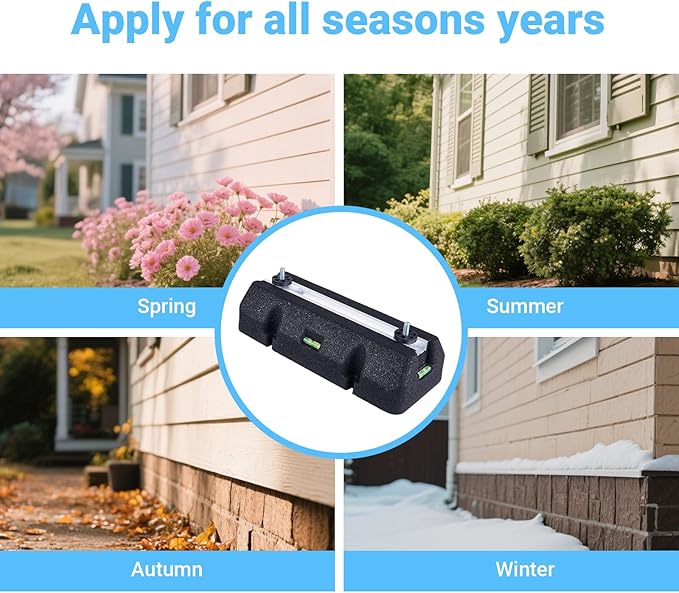Floor Mounting Base Kit Mini Split Air Conditioning Systems, Heavy-Duty Condenser Pad for AC Condensers Heat Pump System, Rubber Anti-Vibration Pads Outside 2000lbs 9000-36000BTU