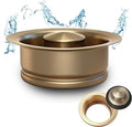 Kitchen Sink Garbage Disposal Flange and Stopper, Universal Flange Fit 3-1/2 Inch Sink Drain, 304 Stainless Steel Replacement Accessory for Garbage Disposer (Champagne Bronze)