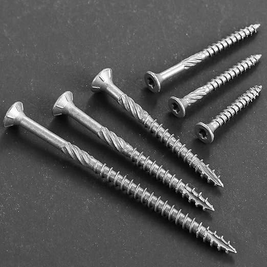 #10 * 2-1/4" 304 Stainless Steel Deck Screws, (1450pcs) 15 lbs.Exterior Wood Screws, Rust Resistant epoxy Coated, Bronze, T25 Star Bit