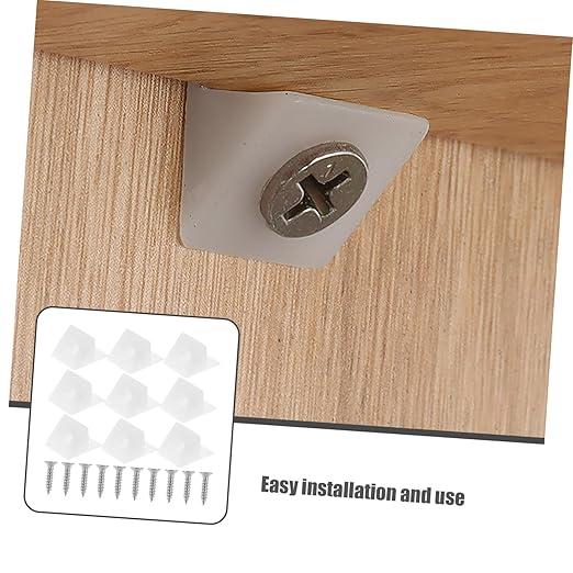 Plastic Drywall Repair Clips Self-Tapping Screws 50 Sets for Easy Installation on Walls and Cabinets for Masonry and Wooden Surfaces