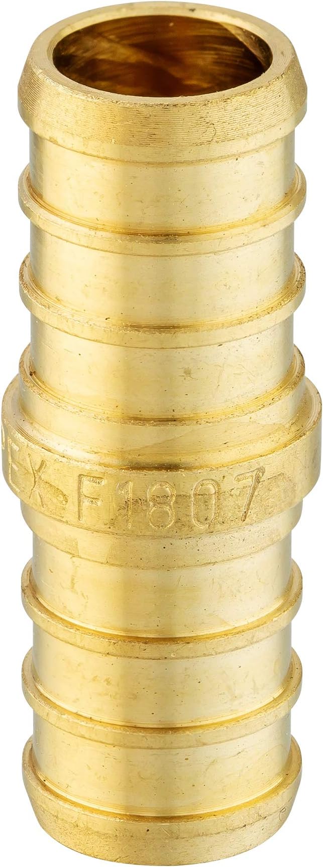 45-Pack EFIELD 1/2" Barb Pex Brass Crimp Fittings 15 Pieces each: Tee, Elbow and Coupling For Pex Tubing Connection, ASTM F1807, (1/2-inch),(PEX1807186)