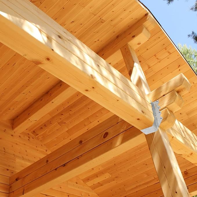 30Pcs 2x6 Joist Hangers for Wood, 18 Gauge Galvanizing Face Mount Joist Hangers, Joist Hanger 2x6 Hurricane Ties Brackets for Rafters for Floor Deck, Ceiling Joists, Wood, Roofs