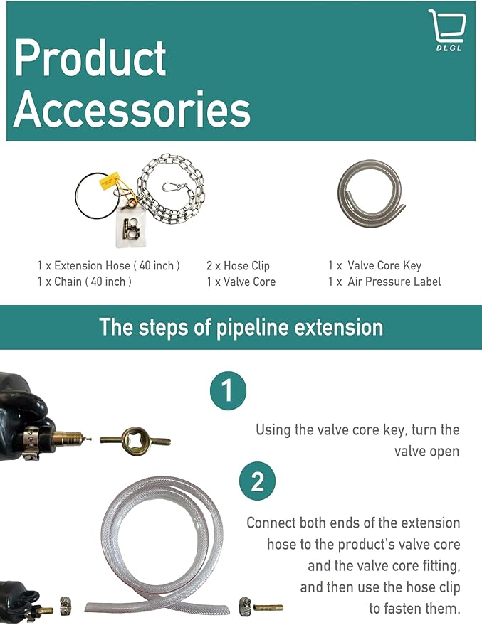 Inflatable Pipe Plug (Airbag) for Drainage Pipe & Sewer Pipe, Water Shut Off Tool with Accessories - Plumbing Tool for Pipe Repair, Closed Water Testing & Temporary Blocking (4 inch)
