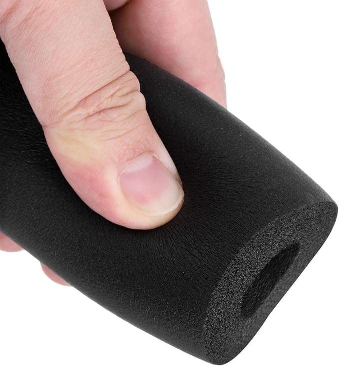 uxcell Foam Tubing for Handle Grip Support, Pipe Insulation Outside Pipe Lagging, 16mm ID 46mm OD 1m Black