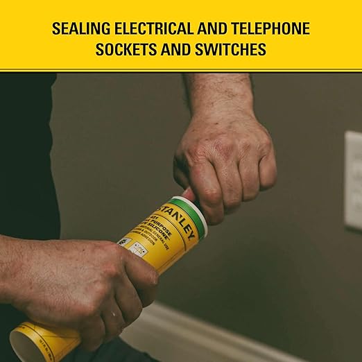Stanley S421 All-Purpose RTV Silicone Sealant (2 x 10.1 fl.oz.) – 100% Waterproof Black Caulk | Industrial-Grade Silicone for Kitchen, Bathroom, Shower, Window, Door, Indoor & Outdoor Use | 2 Pack