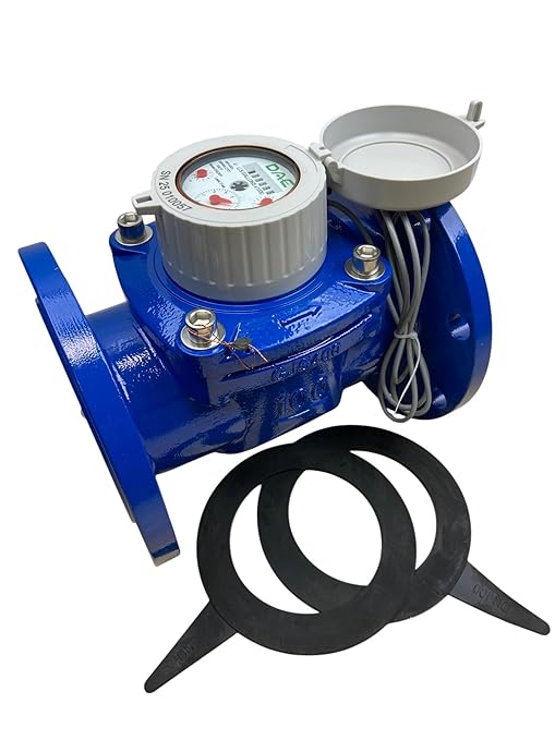 DAE WP-400nf 4" Lead Free Woltmann Helix Water Meter, Pulse Output, Cubic Feet