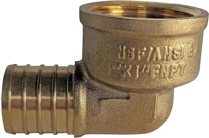 XFITTING 1 Inch Pex x 1 Inch Pex Female NPT Elbow, 2 Pieces